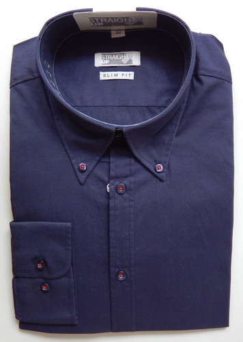 Herren oberhemd blau - blau, 41