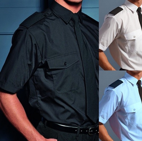 Pilot shirt short sleeve - short,