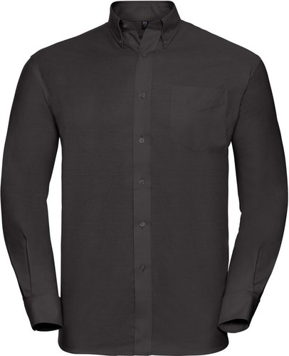 Herren oxford langarmhemd - herren, –