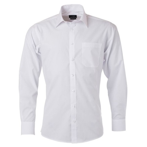 Herren langarm hemd uni - langarm,