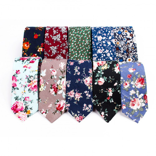 Schmale herren krawatte blumen - schmale,