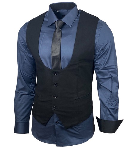 Herren hemd weste krawatte set - hemd,